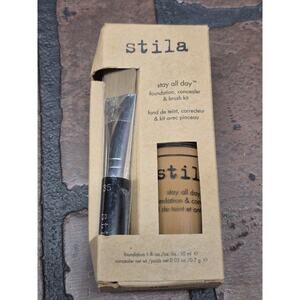 Stila Stay All Day Foundation Concealer & Brush Kit 1 Oz Foundation Warm 13